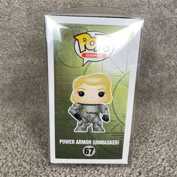 Funko Pop Fallout Power Armor (Unmasked) GameStop Exclusive W/Protective Case - Picture 4 of 8